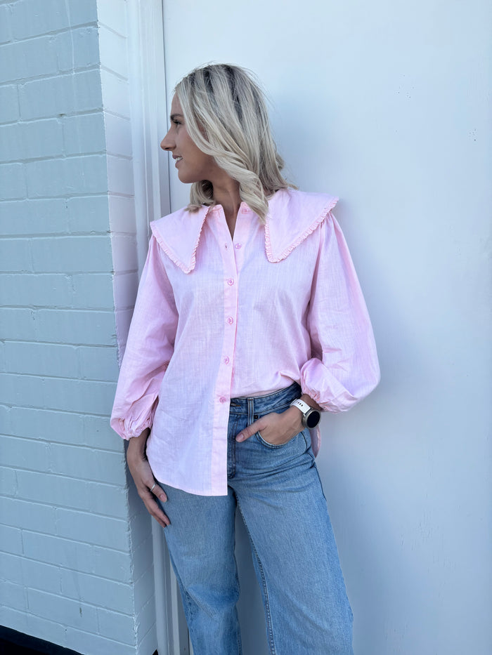 LJC Birdie Top - Pale Pink