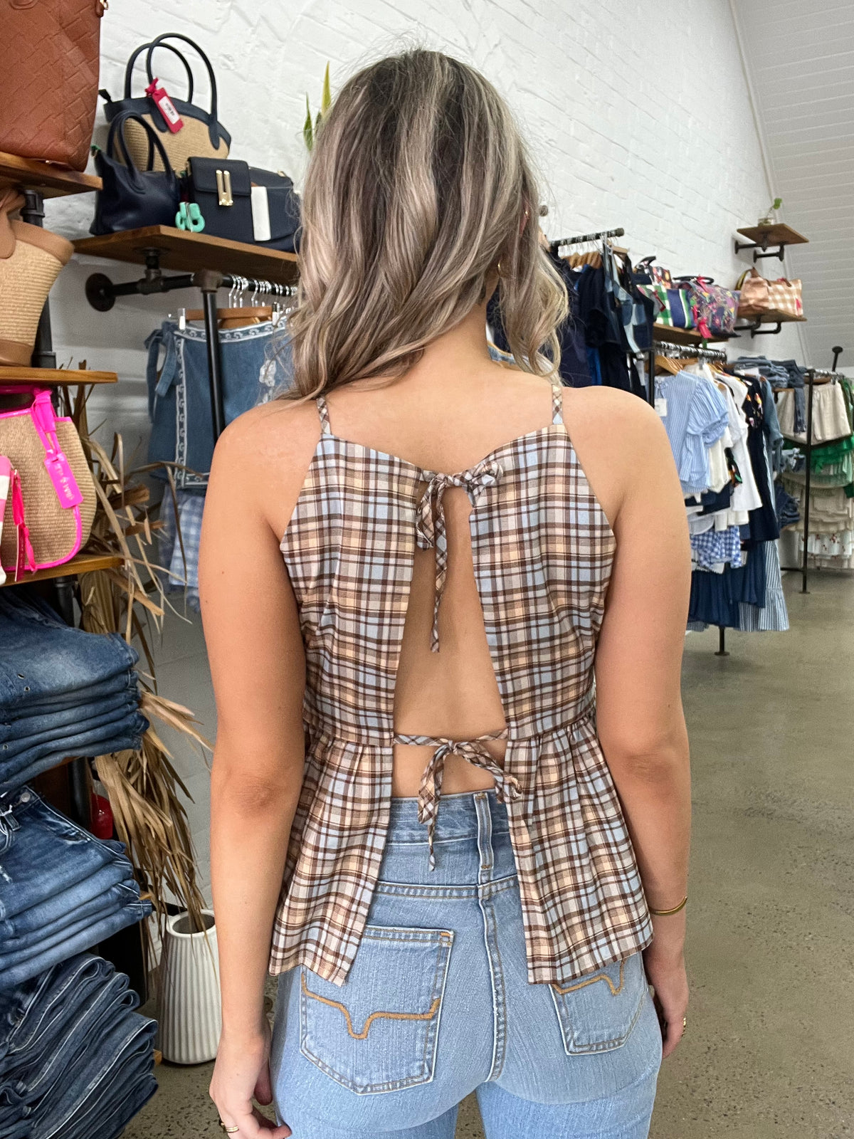 Baylor Top - Check Print