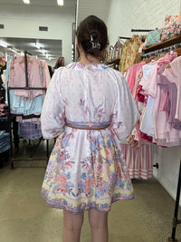 Carla Mini Dress - Blush Pink Floral