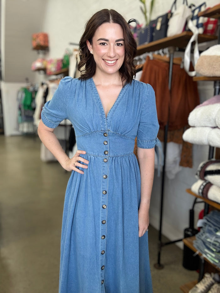 Everleigh Dress - Denim