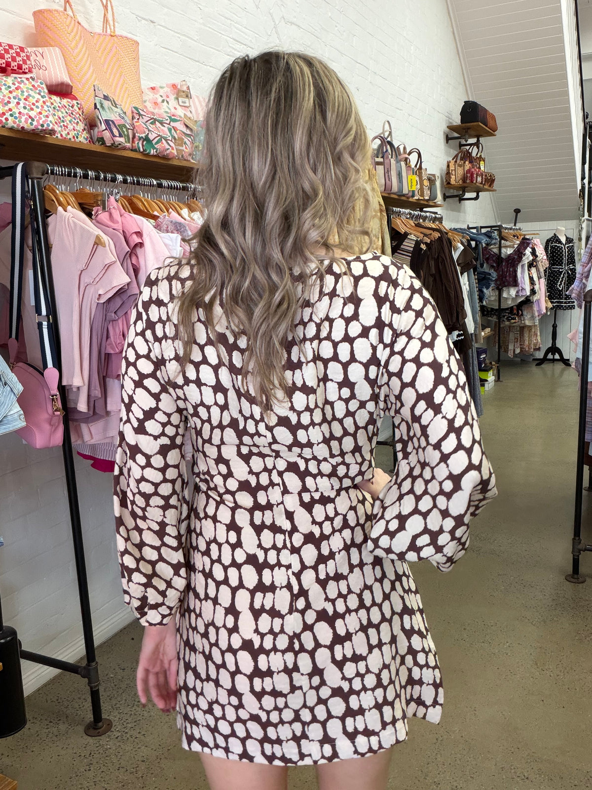 Bonnie - Coastal Abstract Mini Dress