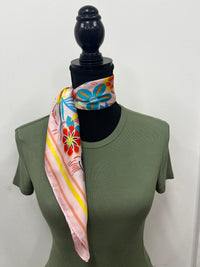 Western Wild Rag - Vibrant Floral (Pink)