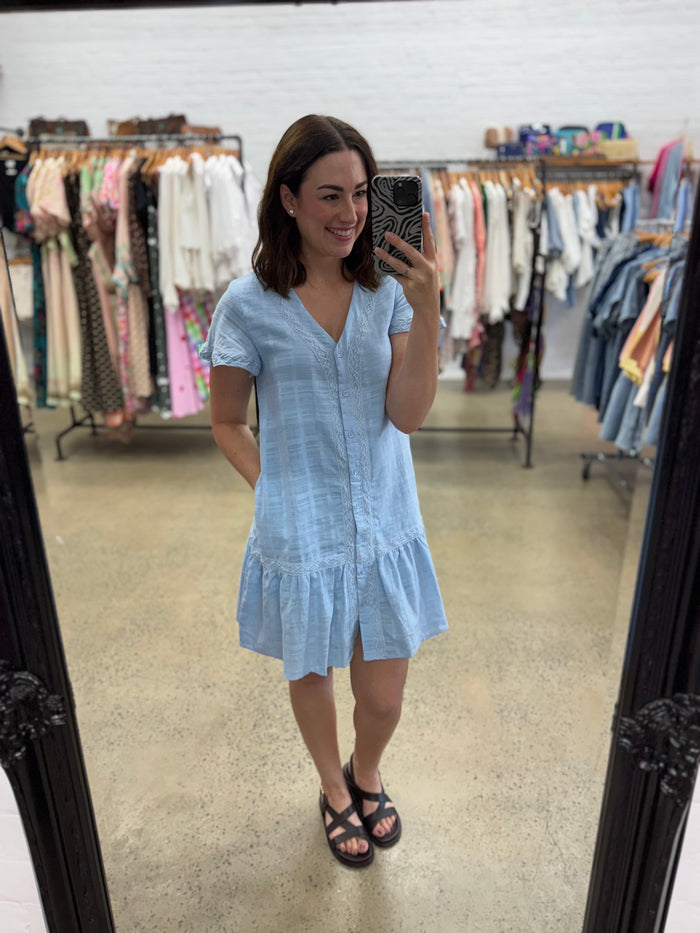 Everly Dress - Baby Blue