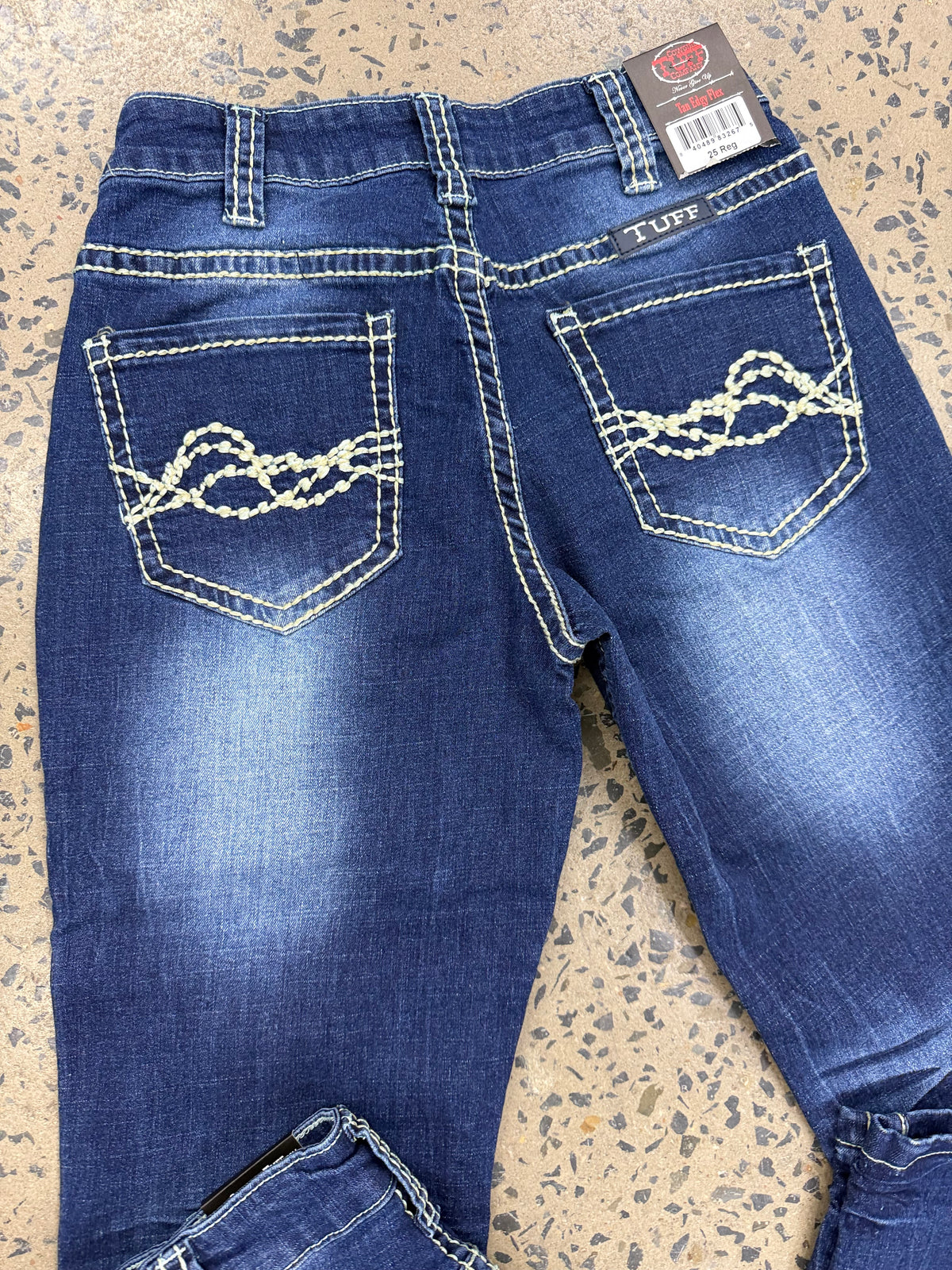 Cowgirl Tuff Jeans - Tan Edgy Flex