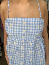Rae Top - Blue Gingham