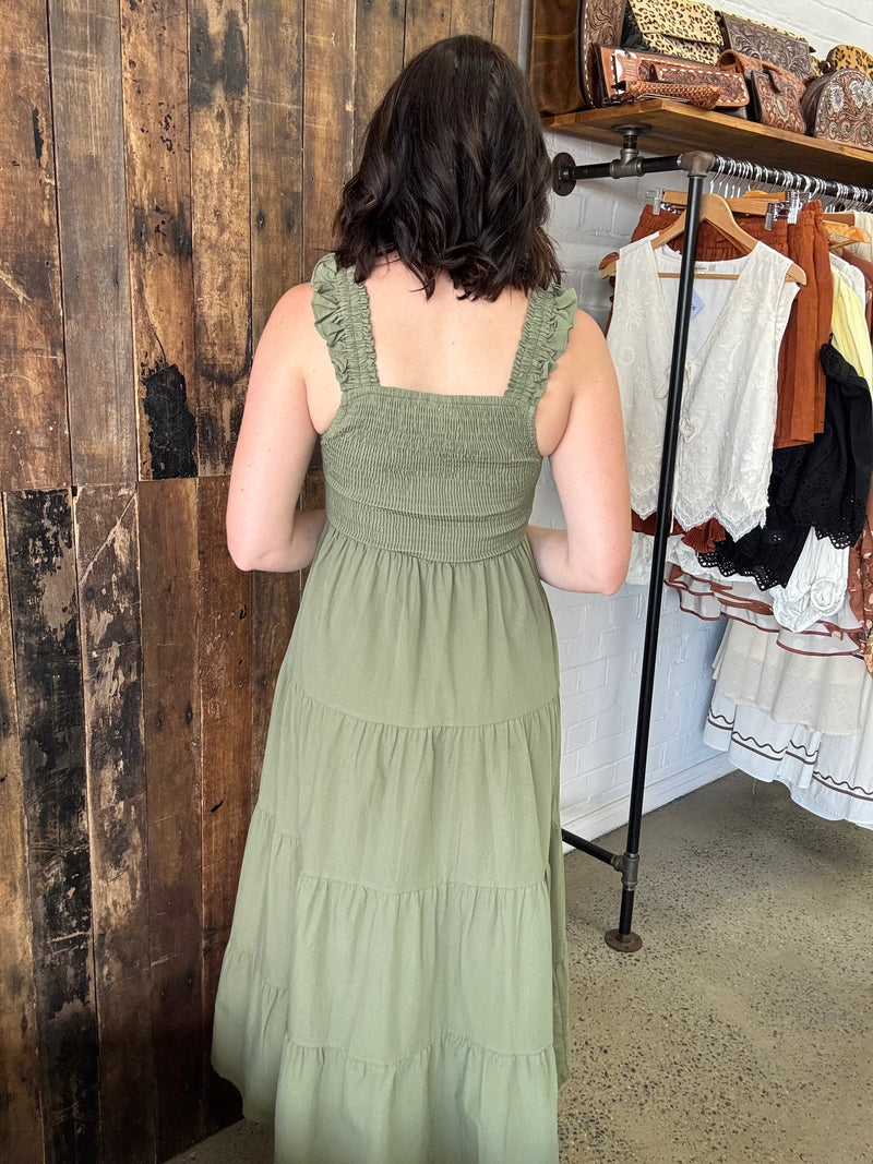 Jayde Dress - Khaki