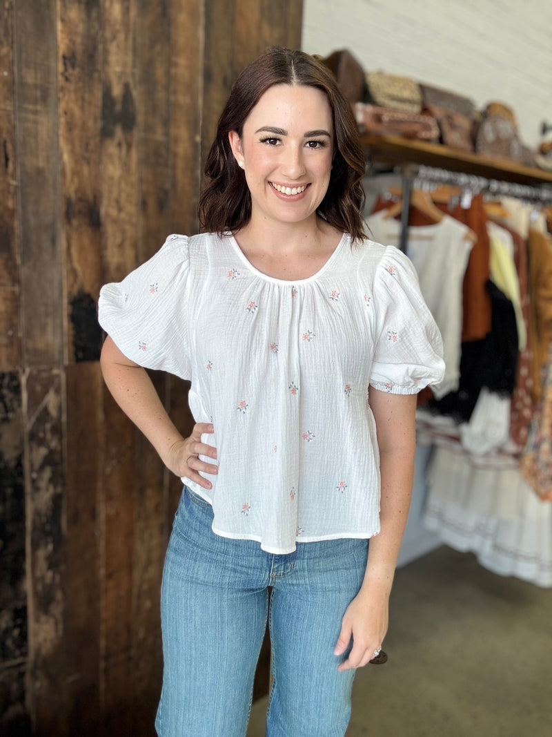 Florence Top - White