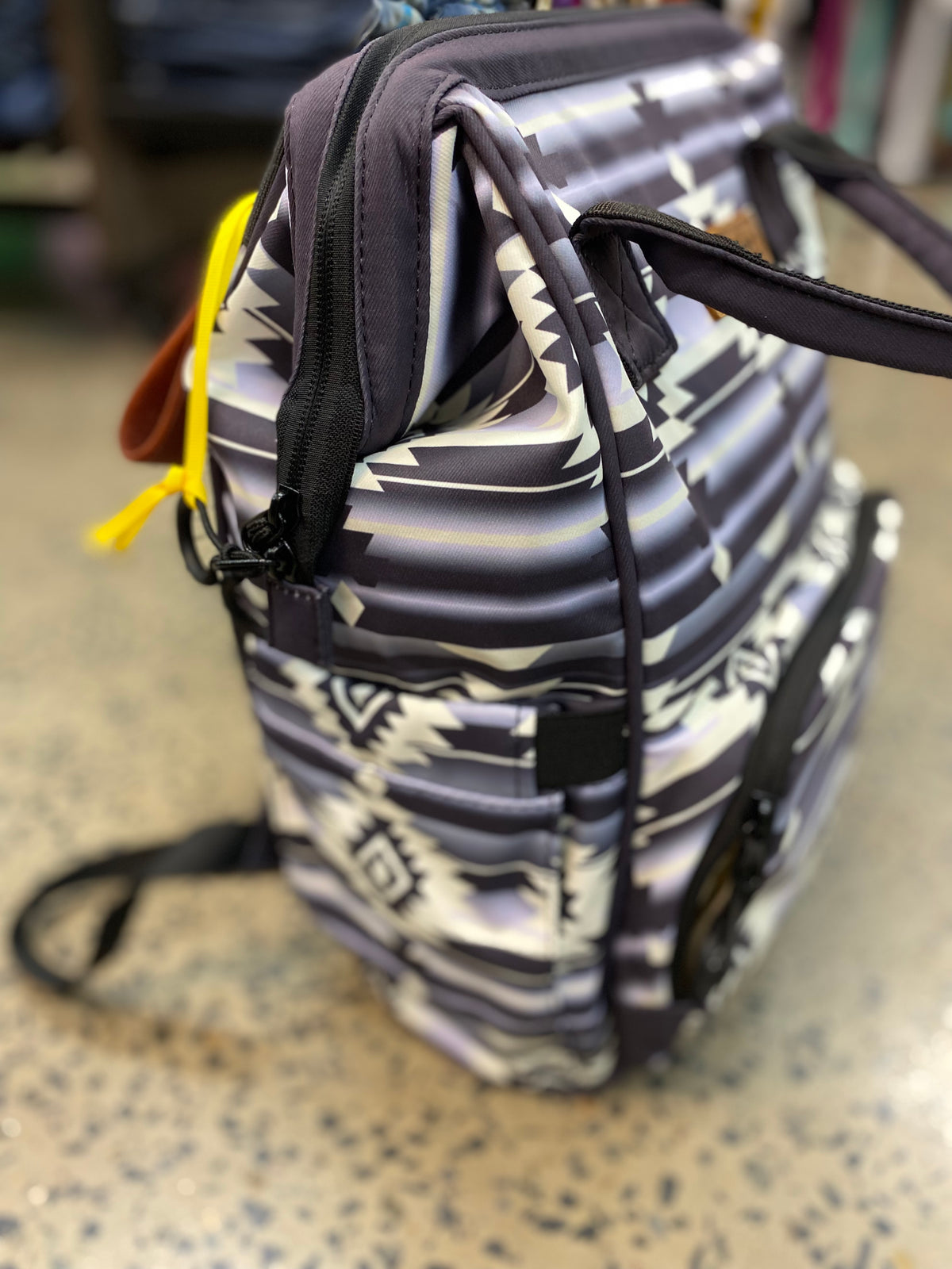 Wrangler Allover Aztec Dual Sided Backpack (WG2204-9110BK)