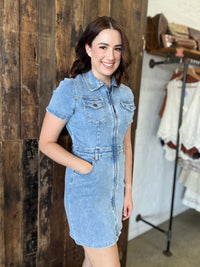 Nicky Mini Dress - Denim