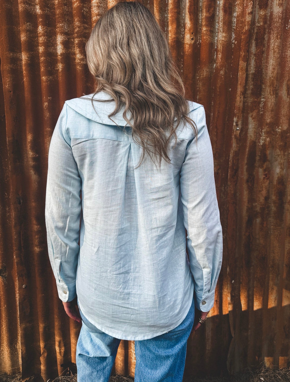 LJC Blair Top - Pale Blue