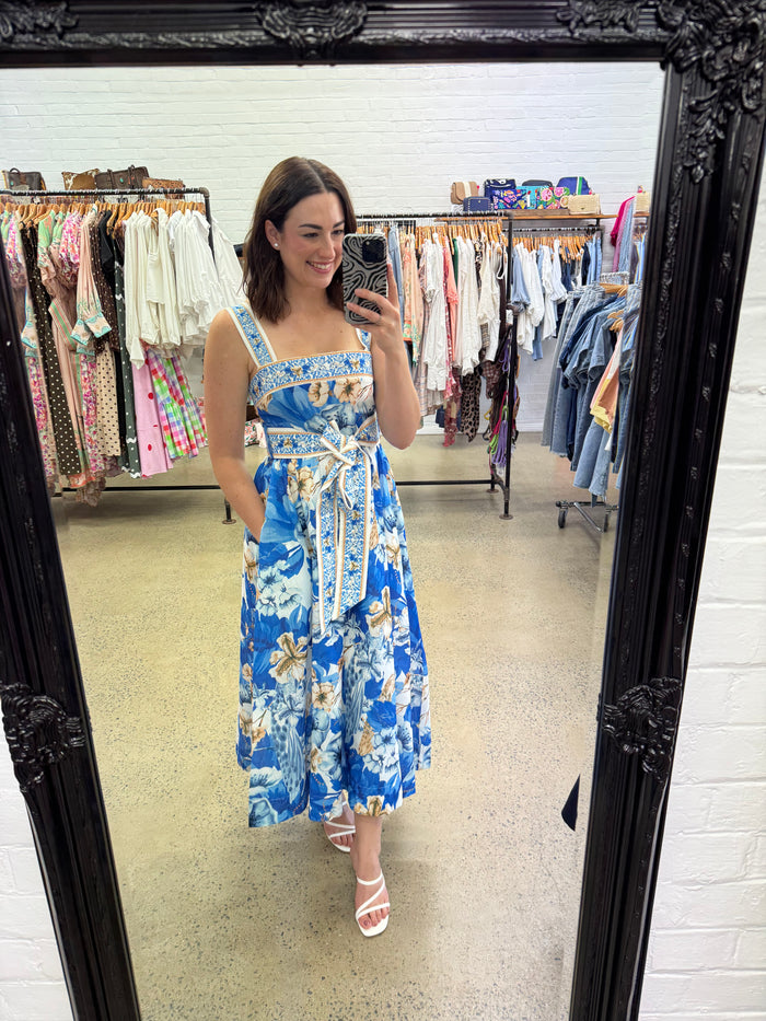 Talula Maxi Dress - Blue Floral