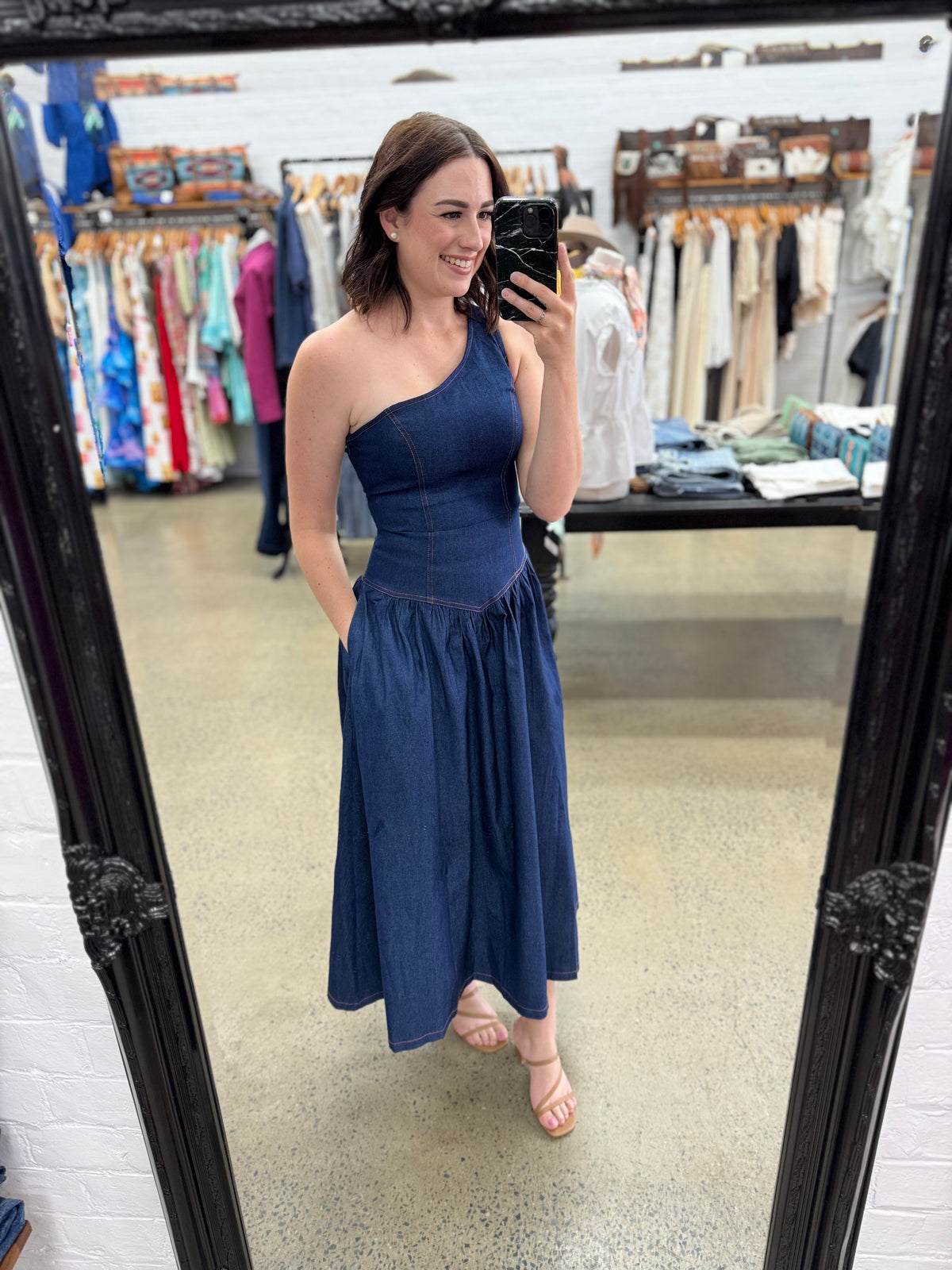 Alyesha Maxi Dress - Dark Denim