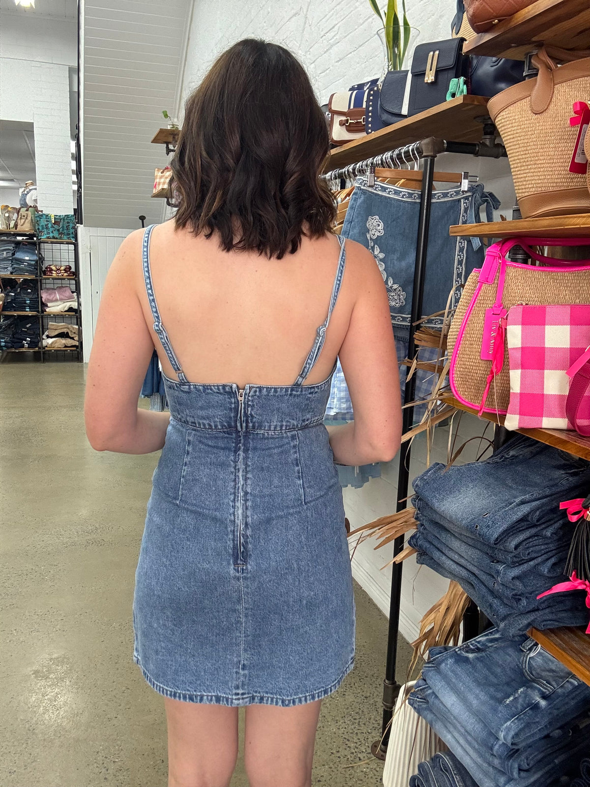 Aster Mini Dress - Denim