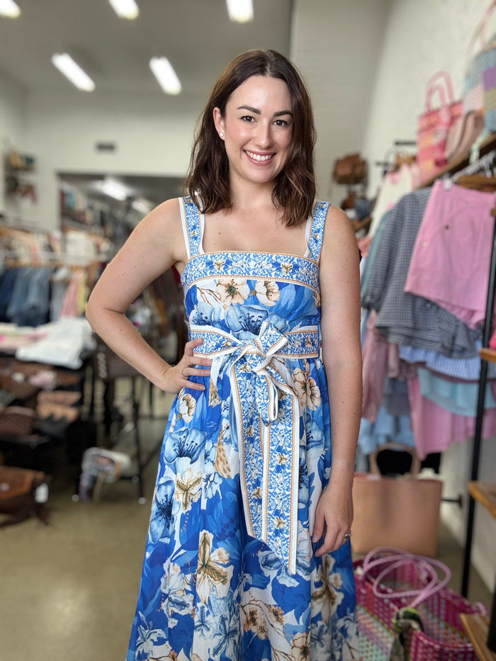 Talula Maxi Dress - Blue Floral