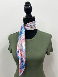 Western Wild Rag - Watercolour Flowers (Blue)