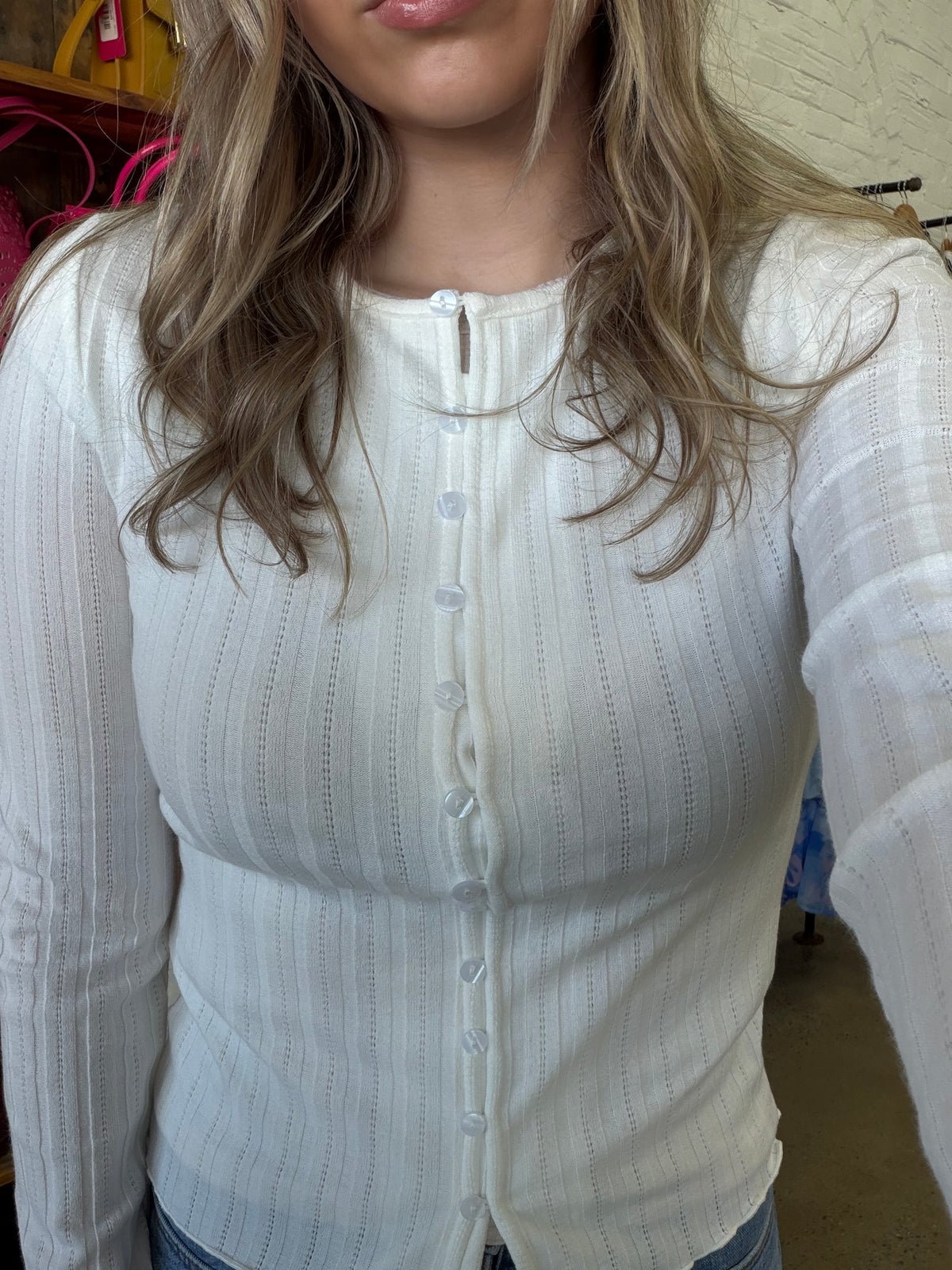 Tarni Knit Top - White
