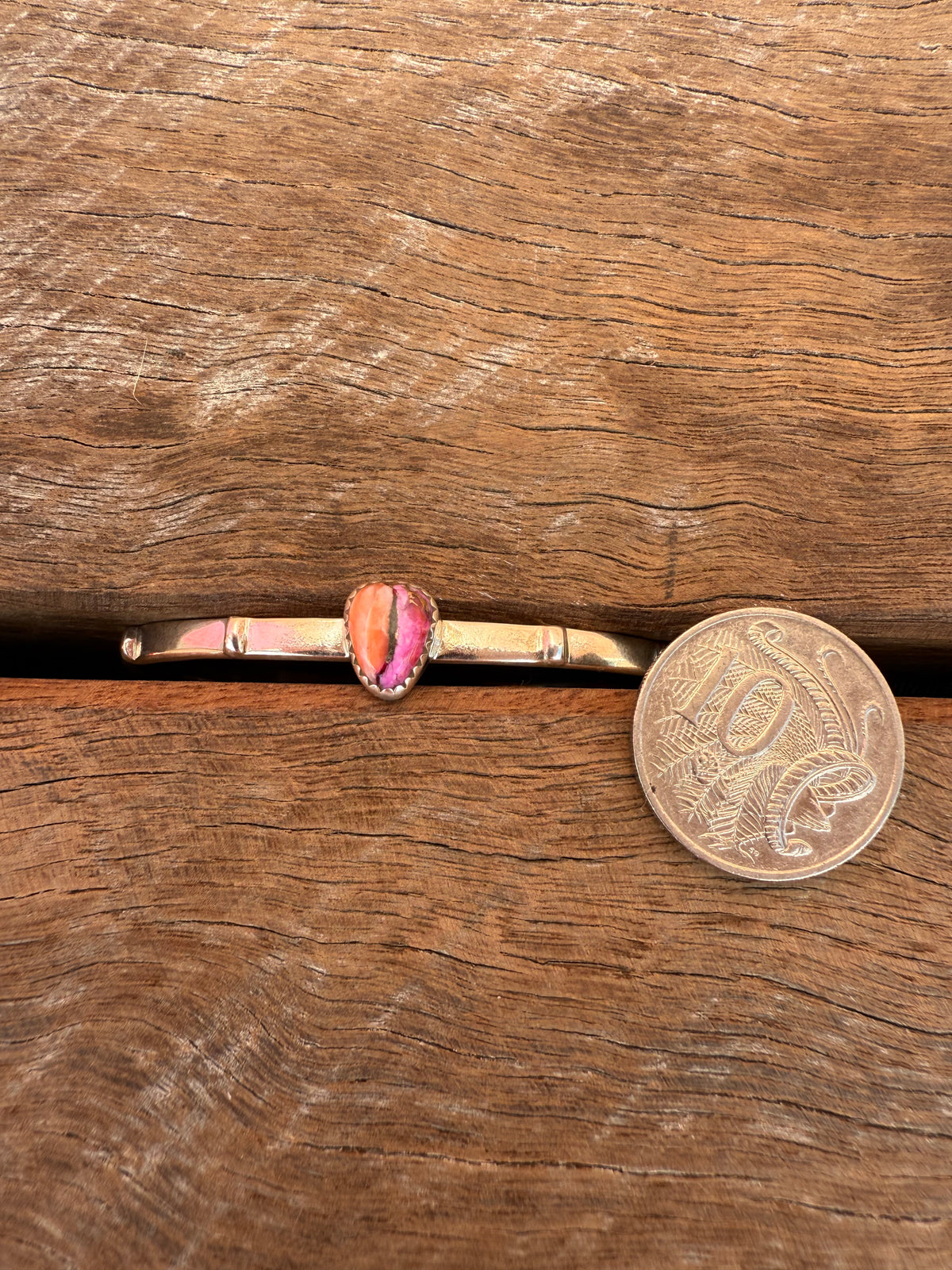 Sweetpea Cuff - Pink Dahlia Stone