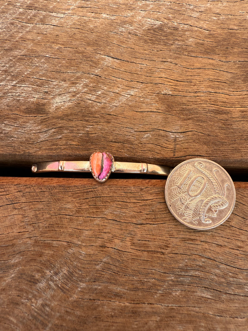 Sweetpea Cuff - Pink Dahlia Stone