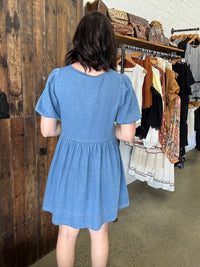 Sophia Mini Dress - Denim