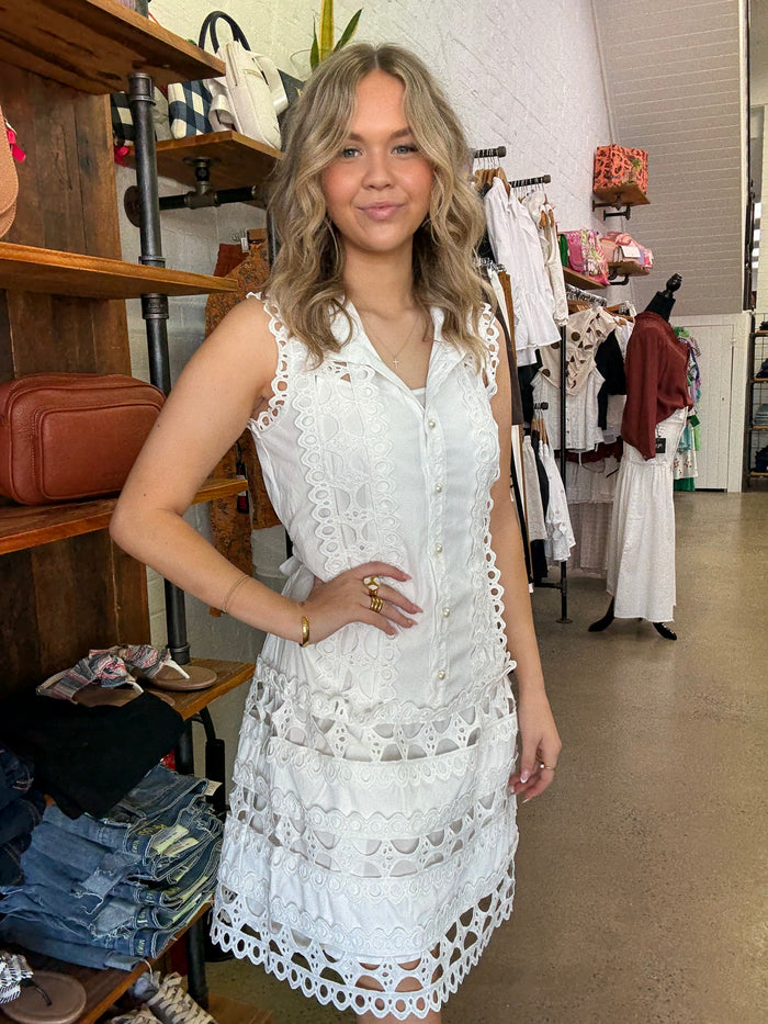Gail Dress - White