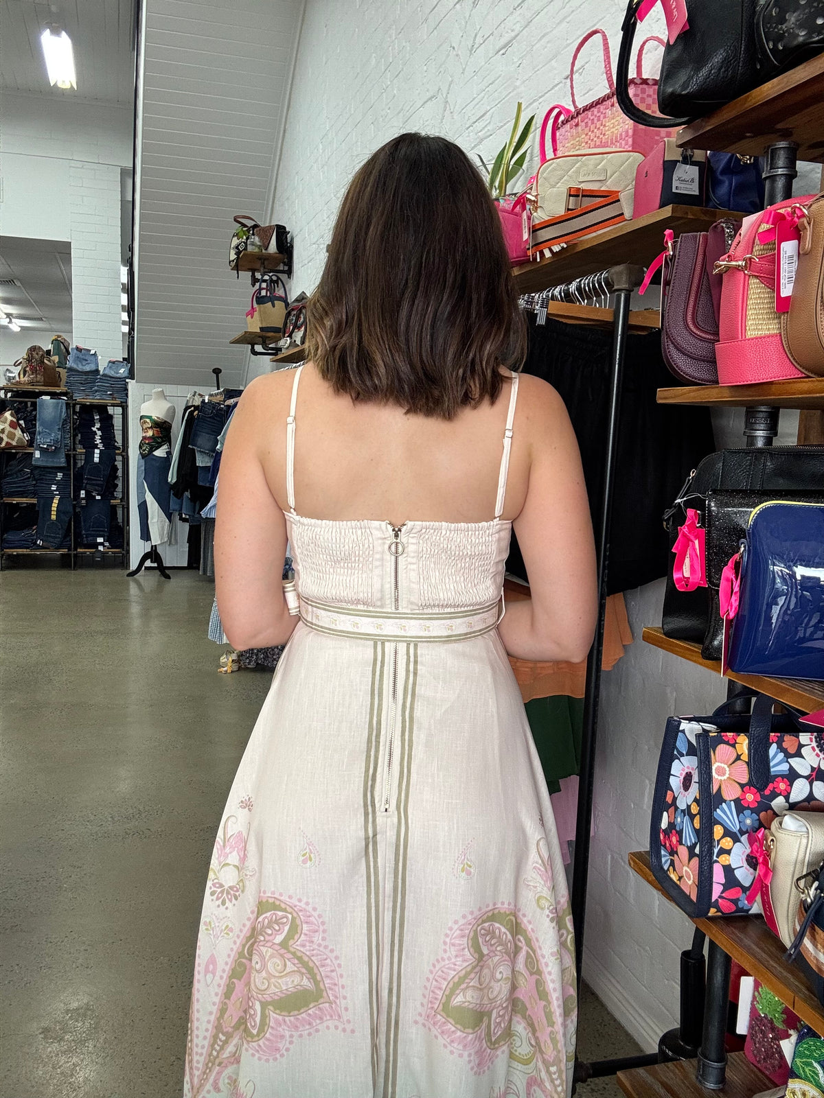 Amaya Maxi Dress - Pink Paisley