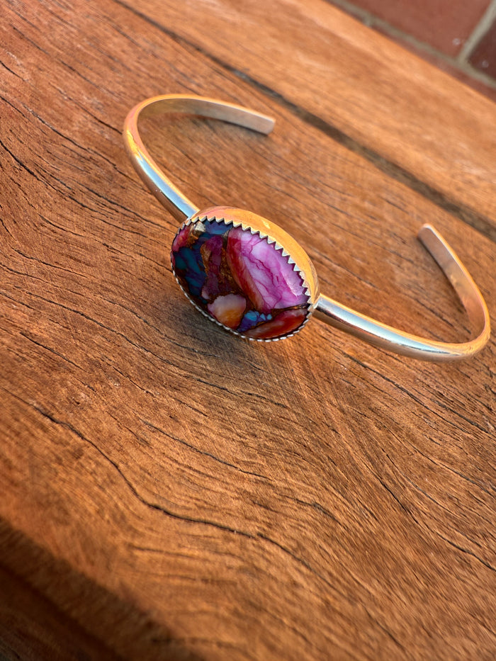 Ruby Cuff - Pink Dahlia Stone