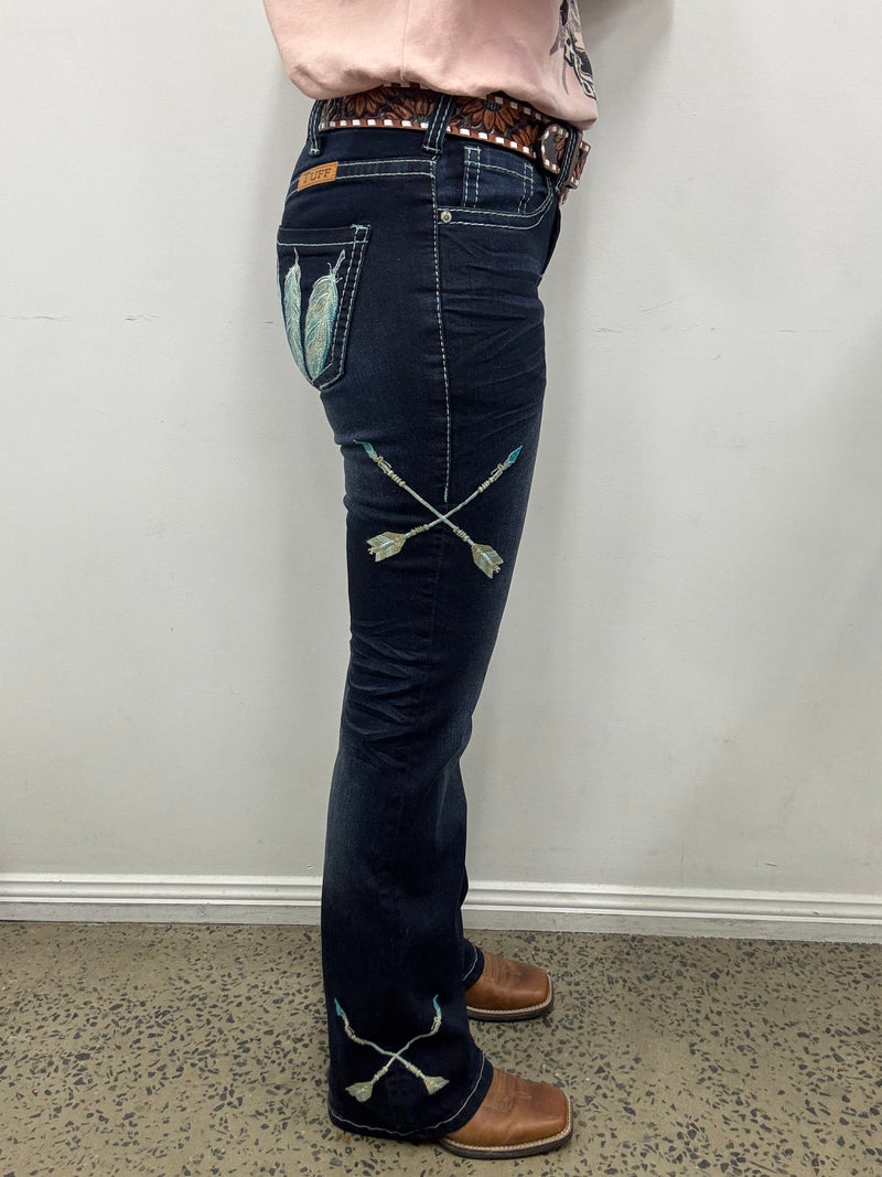 Cowgirl Tuff Jeans - Turquoise Dreamcatcher