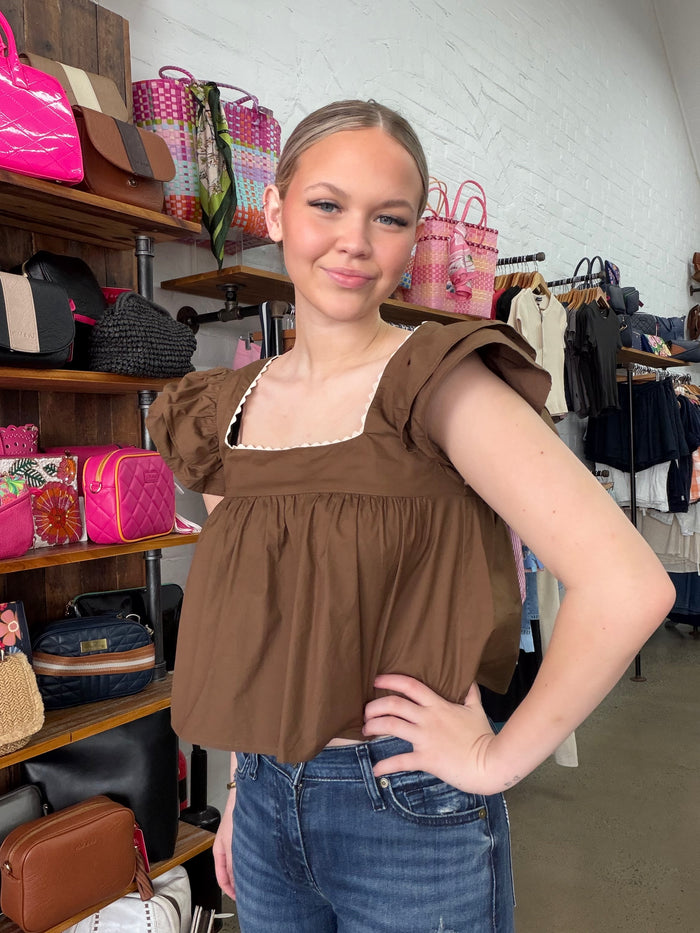 Eloise Top - Chocolate