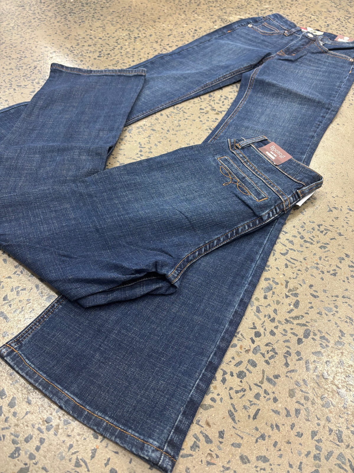 Rock & Roll Cowgirl Jeans - BW4HD09748 - Stitched Welt Pocket High Rise Bootcut