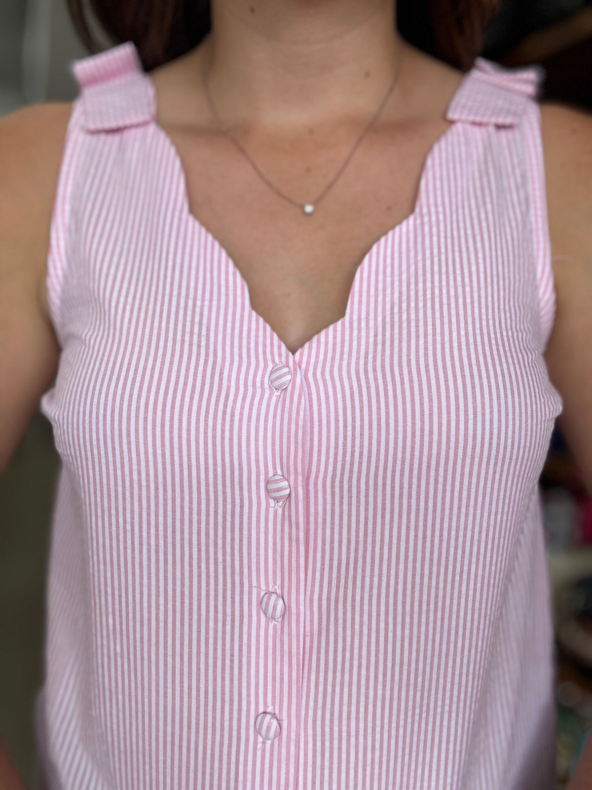 Jill Top - Pink Stripe