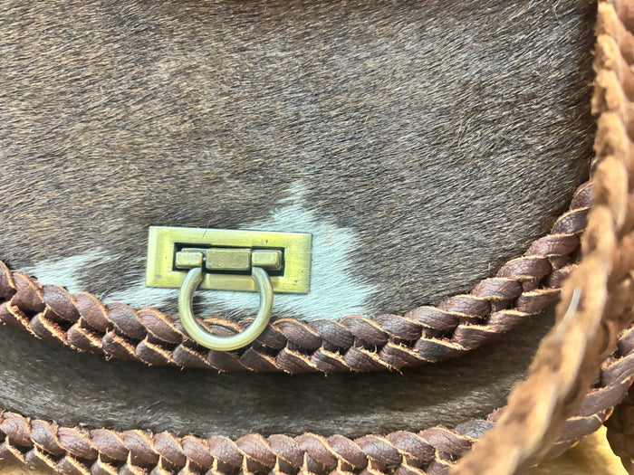 Briella - Brown Cowhide Crossbody