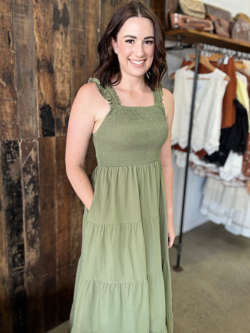 Jayde Dress - Khaki