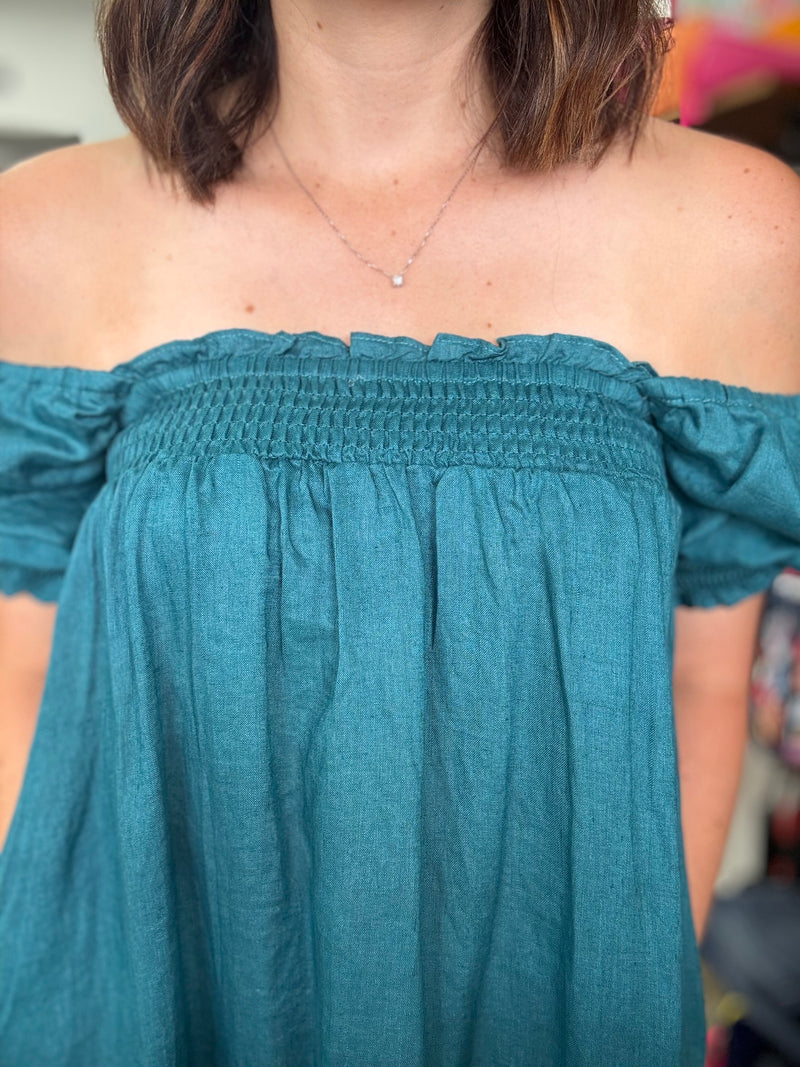 Magnolia Maxi Dress - Teal
