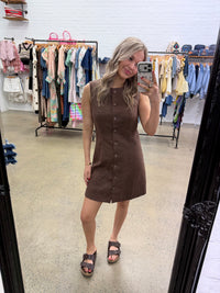 Arli Mini Dress - Chocolate