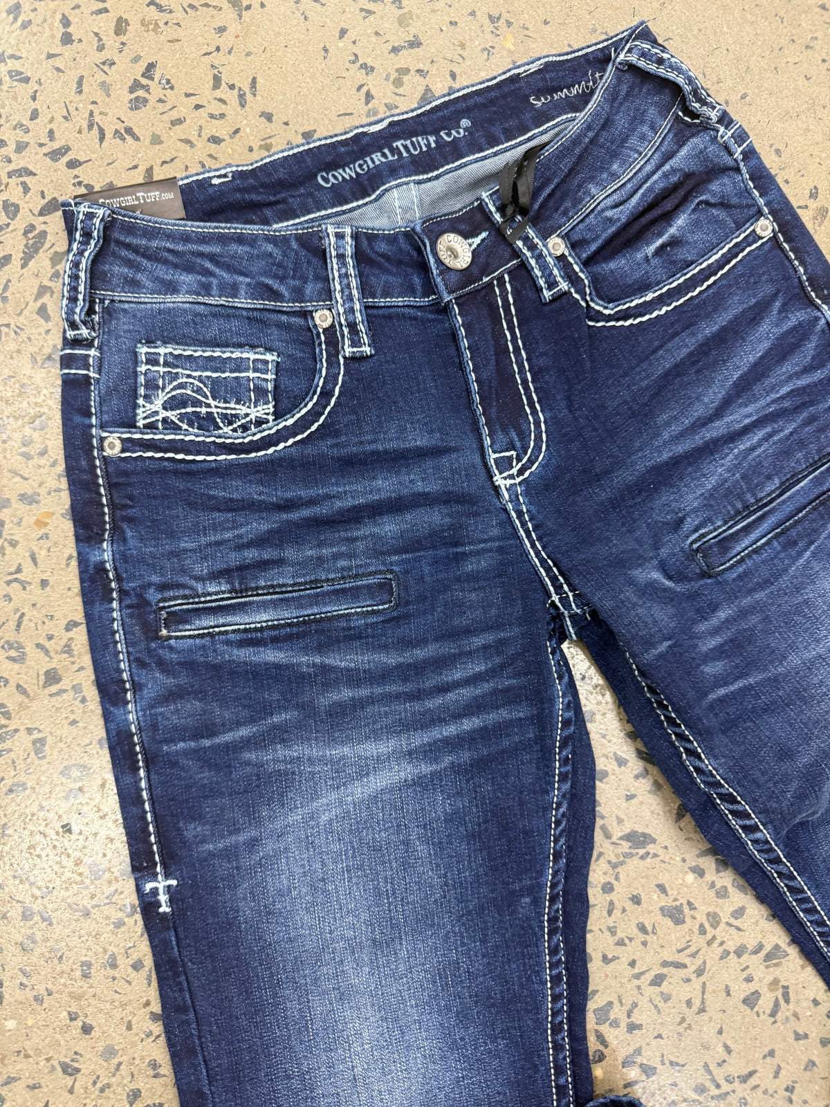 Cowgirl Tuff Jeans - Summit White