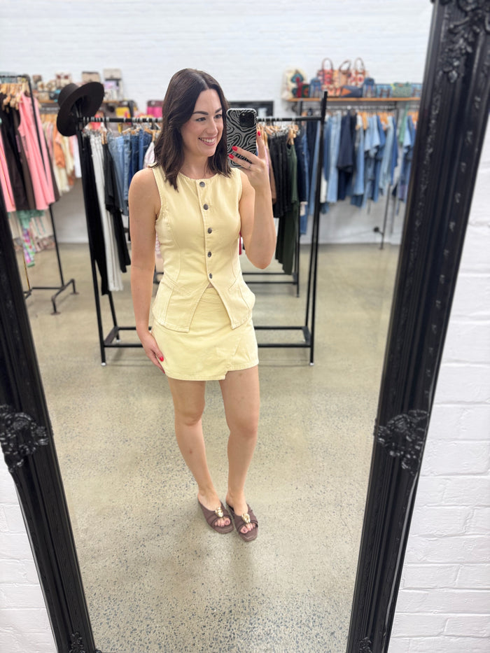Lenni Mini Skort - Butter