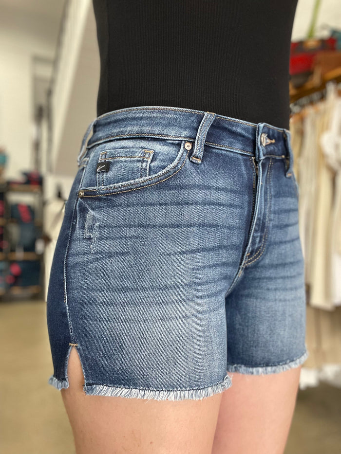 Kan Can High Rise Denim Shorts - KC9212D