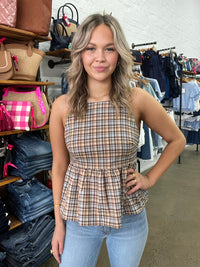 Baylor Top - Check Print