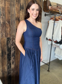 Alyesha Maxi Dress - Dark Denim