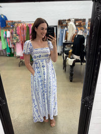 Randie Maxi Dress - Blue Print