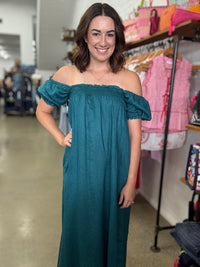 Magnolia Maxi Dress - Teal