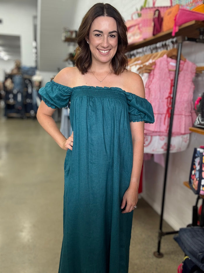 Magnolia Maxi Dress - Teal