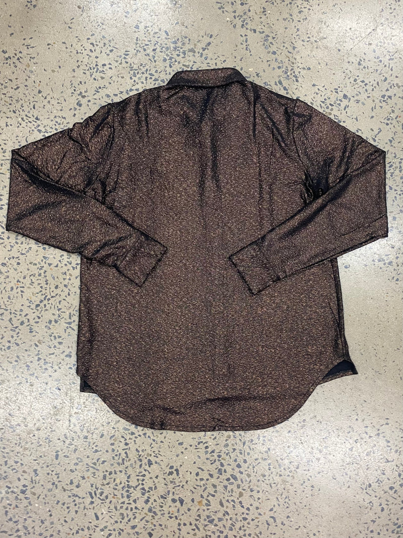 Cowgirl Tuff Pullover Arena Shirt - Cocoa Brown Shimmer