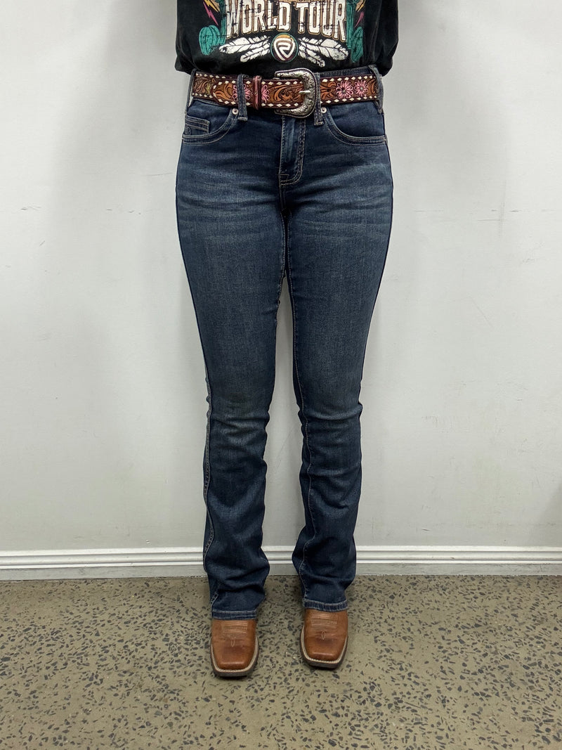 Rock & Roll Cowgirl Jeans - BW4RD06395 - Mid Rise Riding Fit