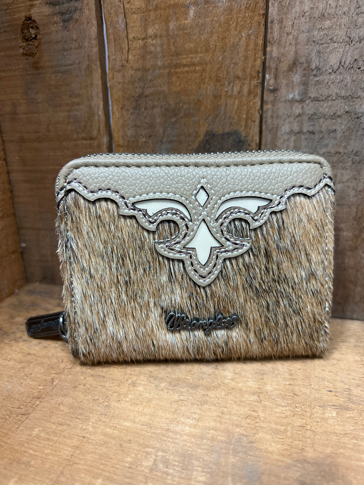 Wrangler Cowhide Coin Purse - Khaki (WG322-W088KH)