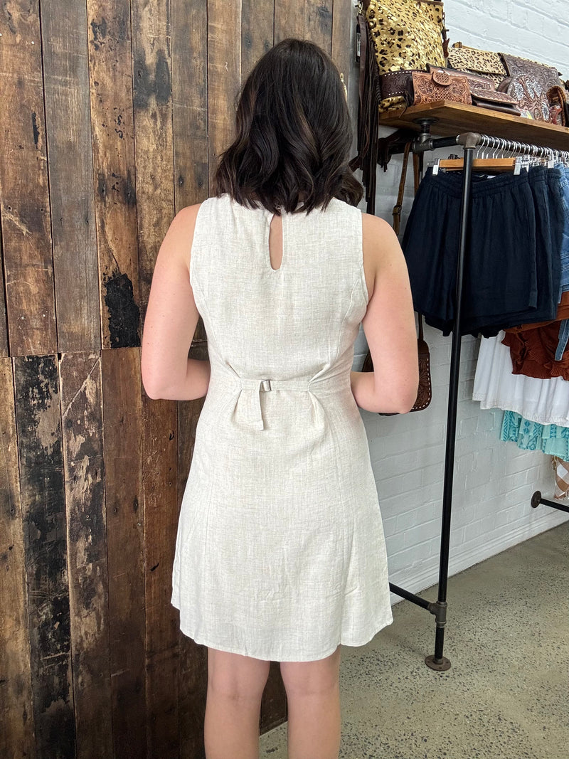 Dahlia Dress - Sand
