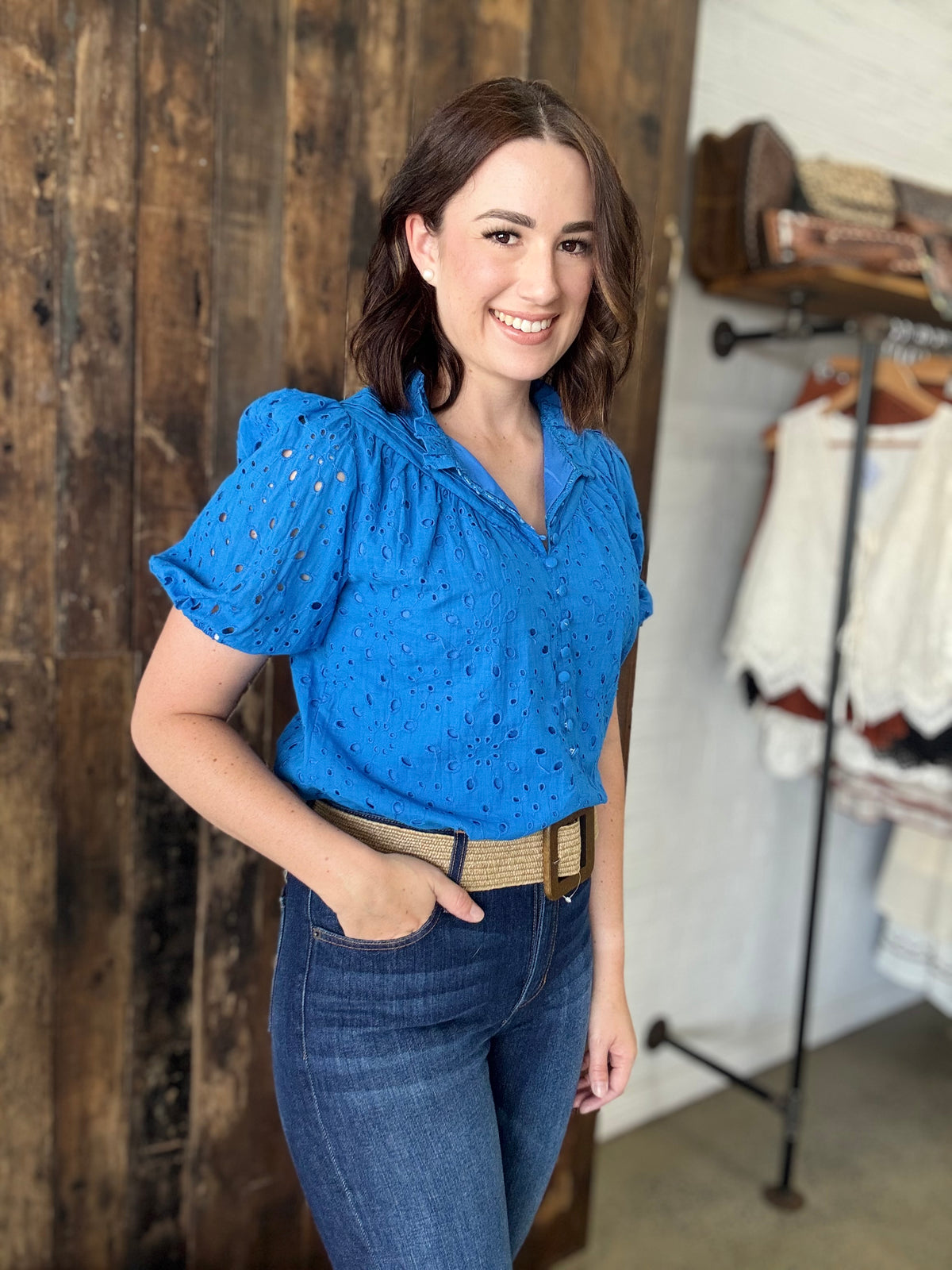 Aylah Top - Cobalt Blue