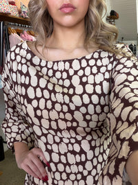 Bonnie - Coastal Abstract Mini Dress