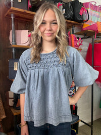 Addie Top - Denim