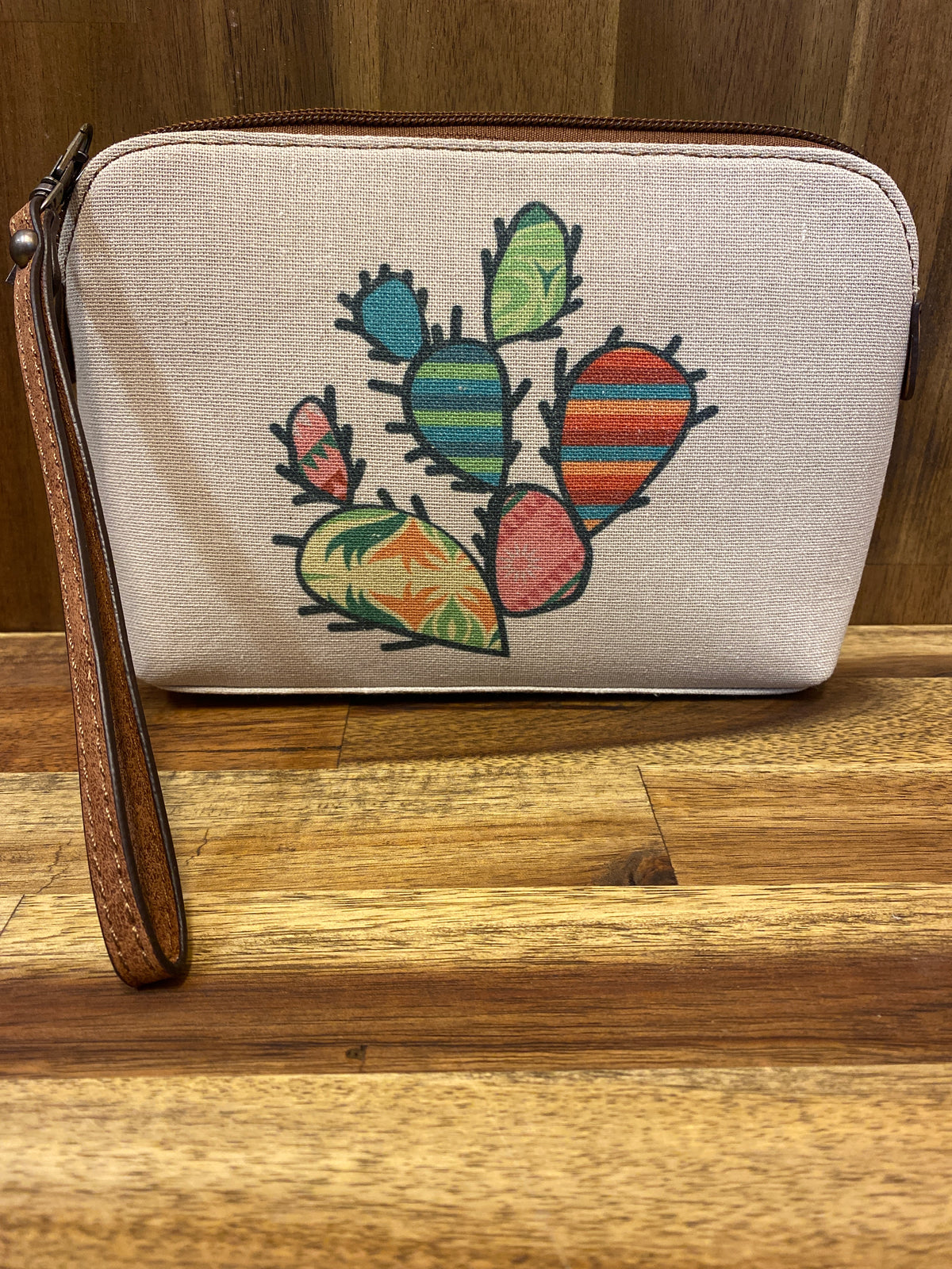 Catchfly Cosmetic Pouch - Patchwork Cactus